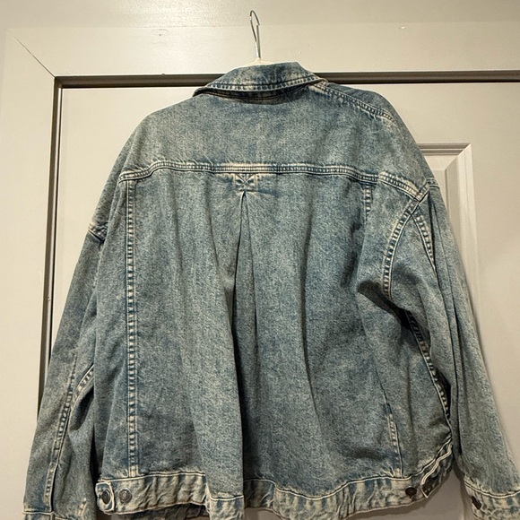 We The Free Opal Swing Denim Jacket Overdyed Size Large - Picture 3 of 5